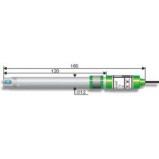 Комбинированный лабораторный pH электрод двухключевой ЭСК-10306/7 ( пластик; 0…14рН, 20…80оС, рНi=6,7)