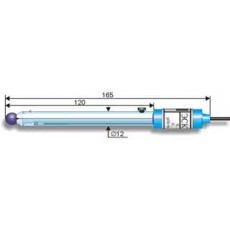 Комбинированный лабораторный pH электрод ЭСК-10601/7 (0…12рН, 0…100оС, рНi=6,7)