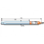 Лабораторный стеклянный pH электрод ЭС-10601/7	(0…12рН, 0…100оС, рНi=7,00)