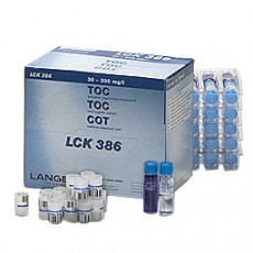 Общий органический углерод (ТОС-метод продувки), 30-300 мг/л, Тест-набор LANGE LCK386, (25 тестов), Аттест.методика 30 – 300 мг/л*