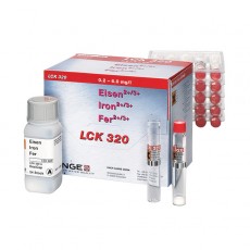 Железо общее (Fe3+Fe2), 0,2-6 мг/л, Тест-набор LANGE LCK320, (24 теста), Аттест.методика 0,20 – 6,0 мг/л*