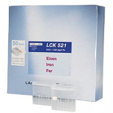 Железо, низкие концентрации (Fe), 0,01-1 мг/л, Тест-набор LANGE LCK521, (20 тестов), Аттест.методика 0,01 – 1,0 мг/л*