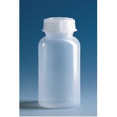 Бутылка широкогорлая, 50 мл, пластиковая PE-LD, с завинчивающейся крышкой PE-LD (139393) (Vitlab) 100 шт./уп.