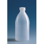Бутылка узкогорлая круглая, 500 мл, пластиковая PE-LD, с завинчивающейся крышкой PE-LD (138693) (Vitlab) 50 шт./уп.