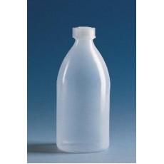 Бутылка узкогорлая круглая, 100 мл, пластиковая PE-LD, с завинчивающейся крышкой PE-LD (138493) (Vitlab) 50 шт./уп.